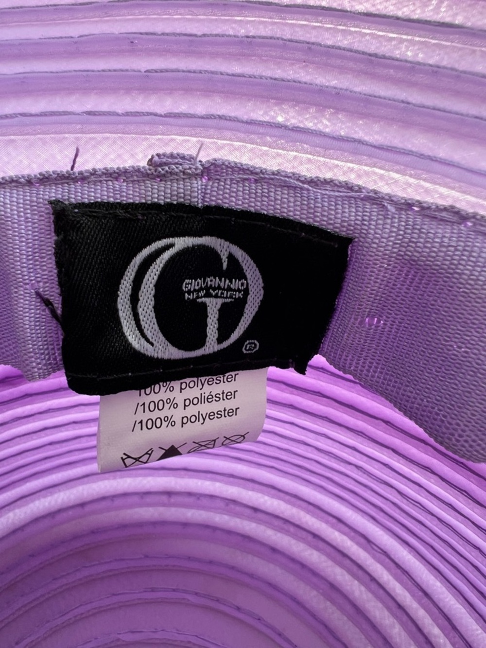 Lavender Women's Dress Hat with Decorative organza bow and subtle feather detail - Picture 2 of 7